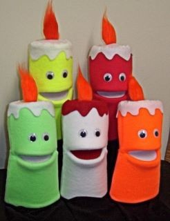 Blacklight Candle Puppet